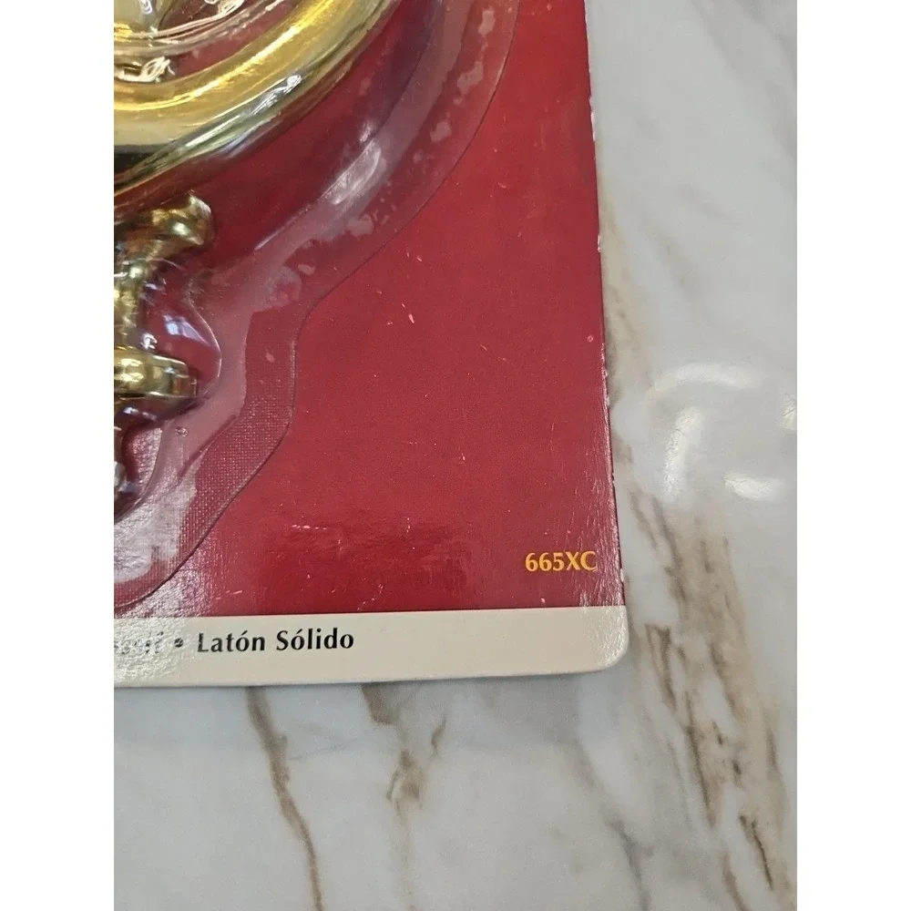 BRAINERD Large Solid Polished Brass Door Knocker 8 1/4